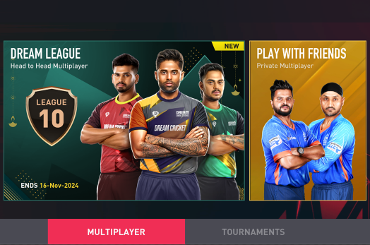 dream cricket pvp multiplayer game screenshot
